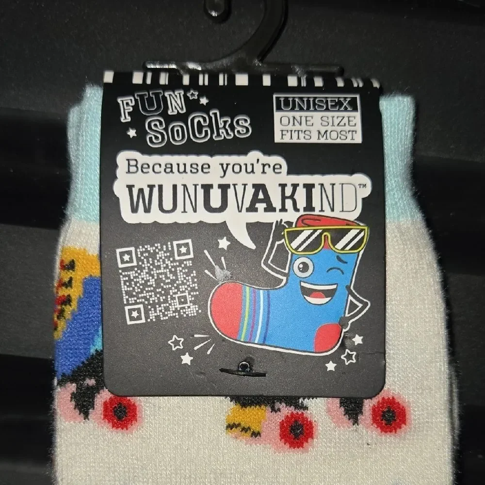 🖤5/$20🖤 Roller Skate Socks - Cream and Blue